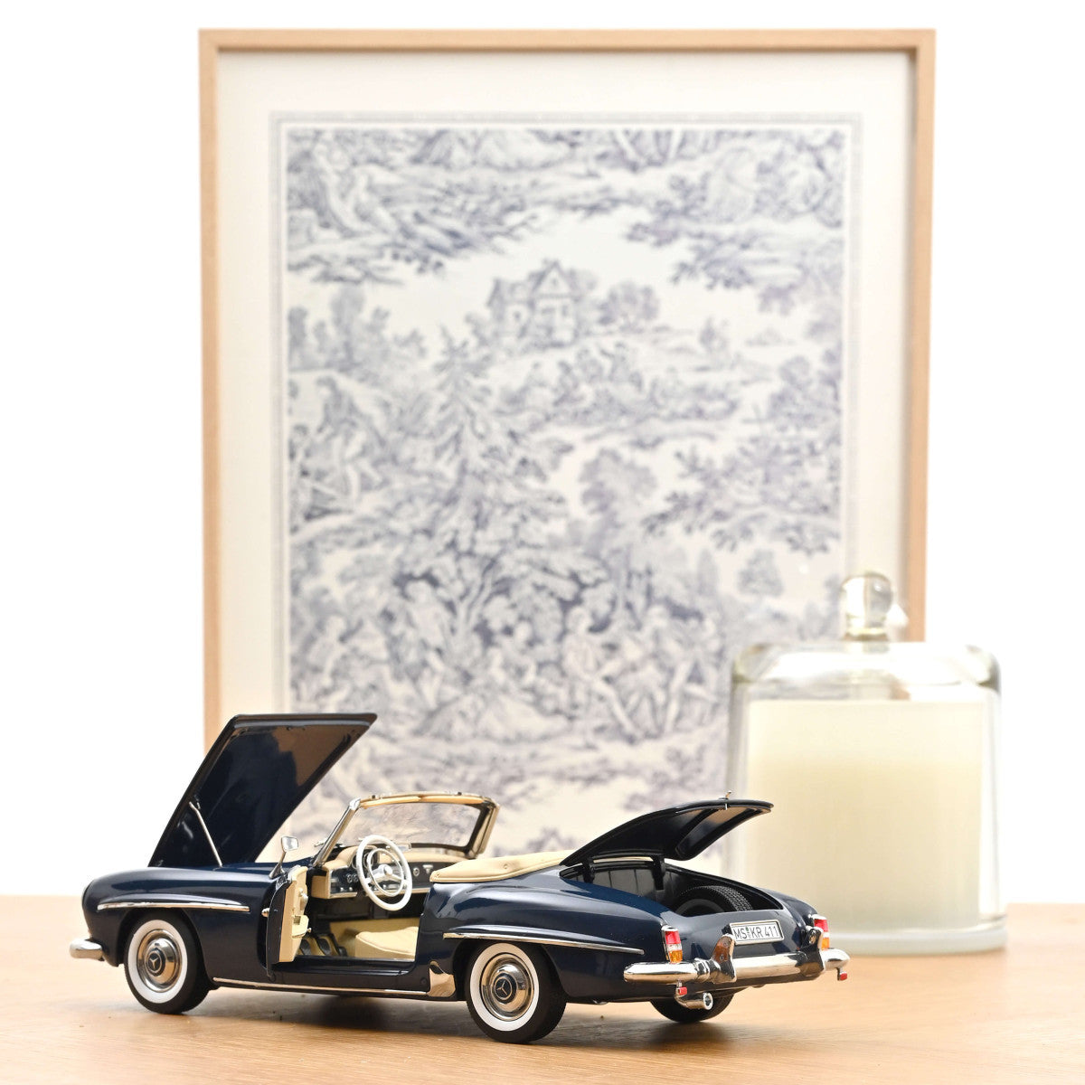 Mercedes-Benz 190 SL 1957 Middle Blue 1:18 Norev model car