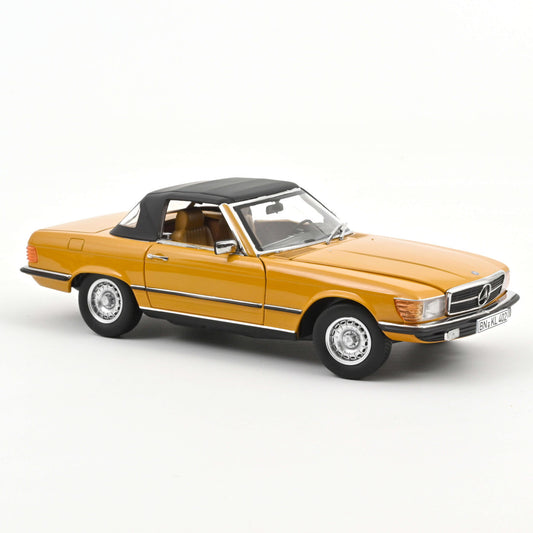 Model car Mercedes-Benz 450 SL 1975 Cayenne Orange 1:18 Norev