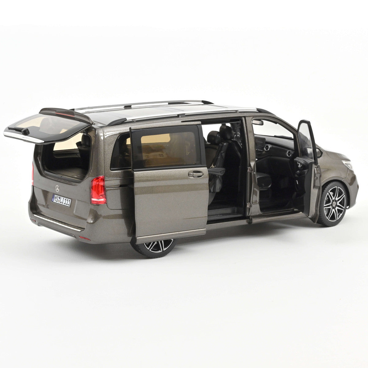 Model car Mercedes-Benz V-Class AMG-Line 2018 Indium Gray 1:18 Norev