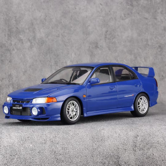 Macheta auto Mitsubishi Lancer Evolution IV, Blue, 1999 - Limited Edition 499 pcs.  - Motorhelix