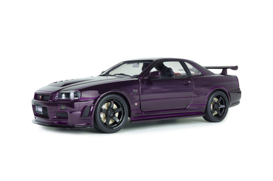 Macheta auto Nissan Skyline GT-R (BNR34) Z-TUNE – midnight purple – 1999 1:18 Solido
