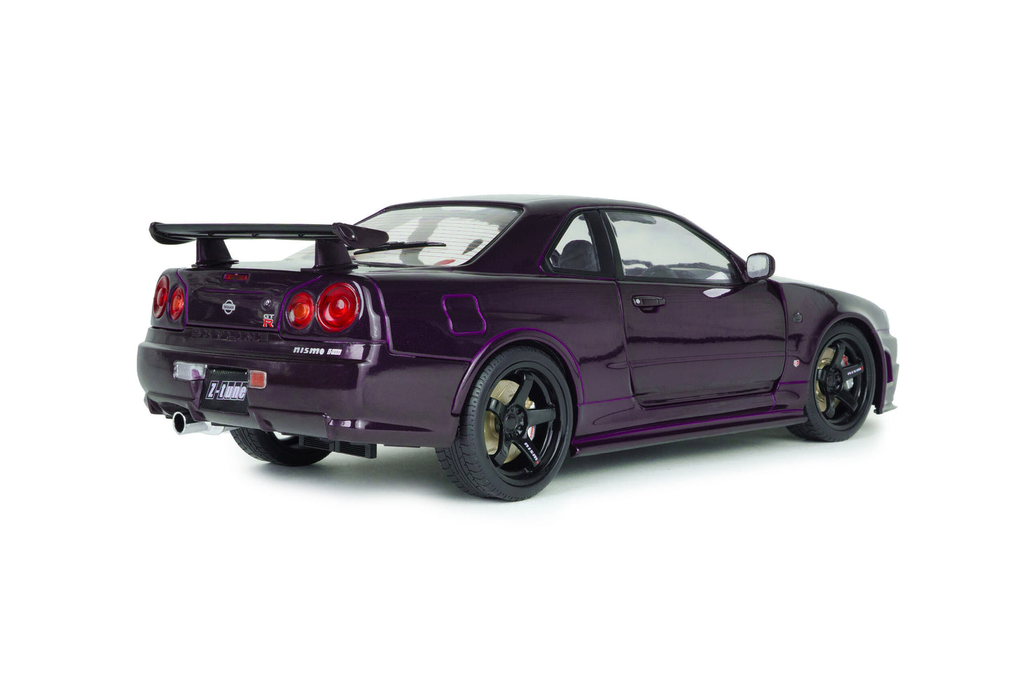 Macheta auto Nissan Skyline GT-R (BNR34) Z-TUNE – midnight purple – 1999 1:18 Solido