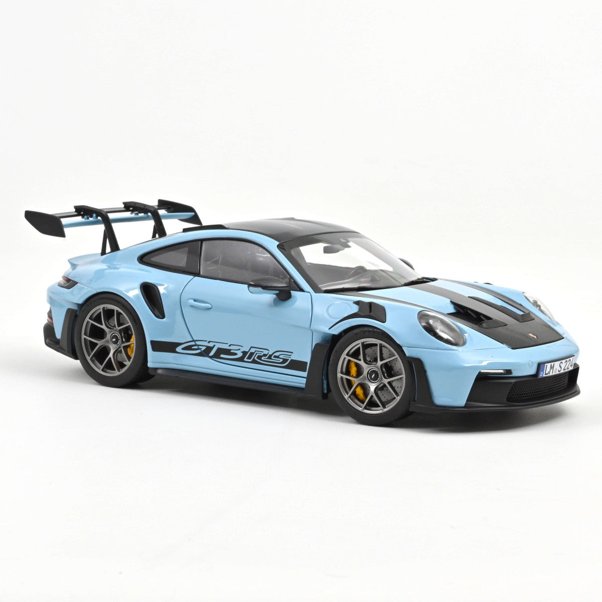 Model car Porsche 911 GT3 RS w/Weissach Pack, Gulf Blue, 2022 1:18 Norev