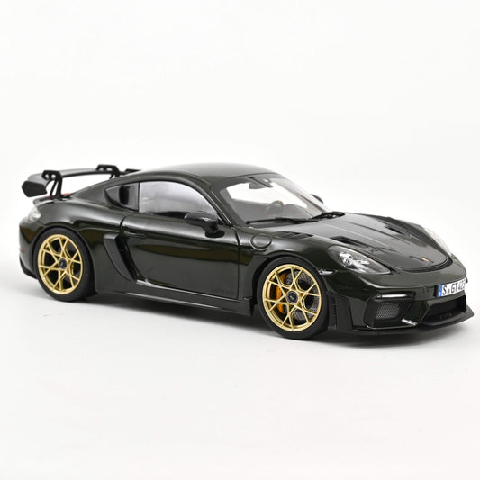 *Precomanda Macheta auto Porsche Cayman GT4 RS w/Weissach Pack 2023 Brewster Green 1:18 Norev