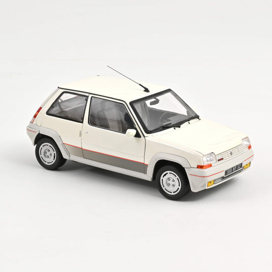 Macheta auto Renault 5 GT Turbo phase 1 Pearl White 1985 1:18 Norev