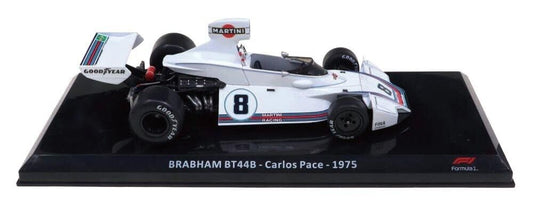 Macheta auto Braham F1 BT44B Team Martini Racing N8 Season 1975 C. Pace 1:24 Hachette