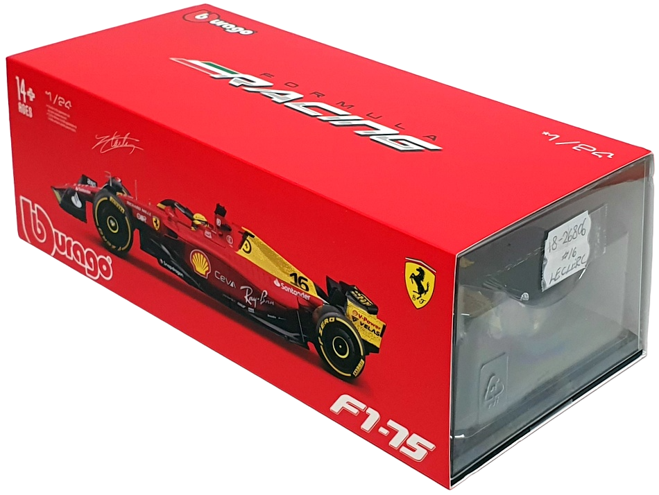 Macheta auto Ferrari F1-75 GP Monza Italy C. Leclerc Formula 1 (2022) 1:24 Bburago