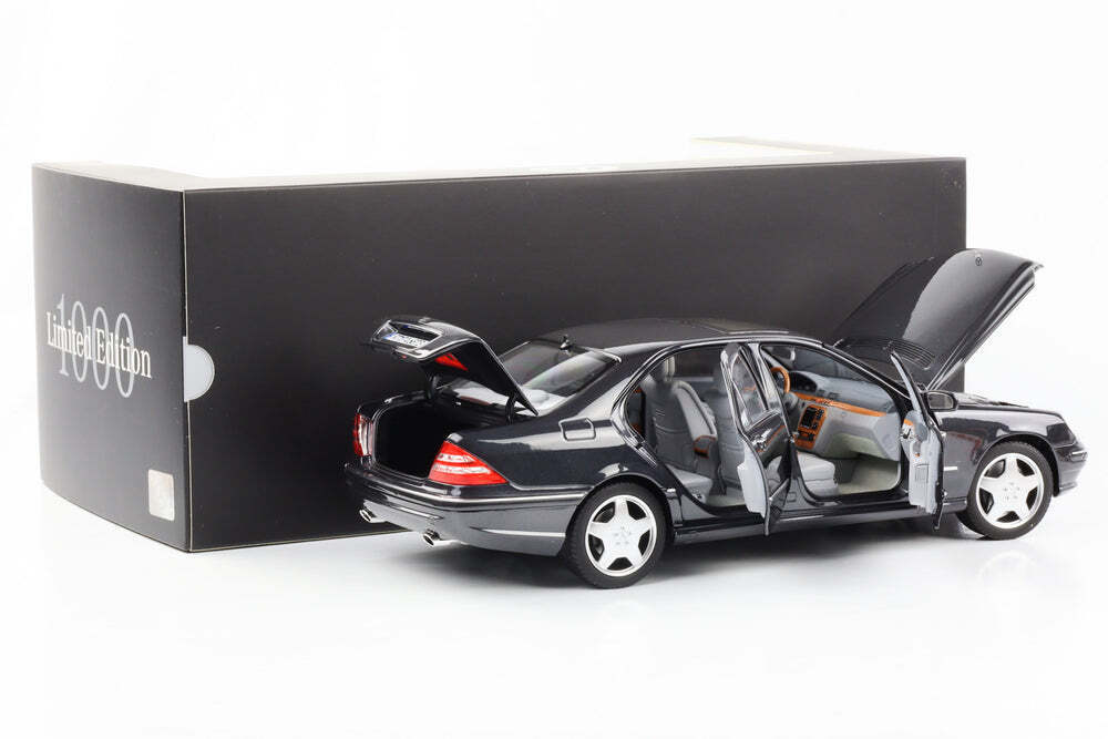 Macheta auto Mercedes Benz S55 AMG (V220) (1999) 1:18 Norev Dealer Edition