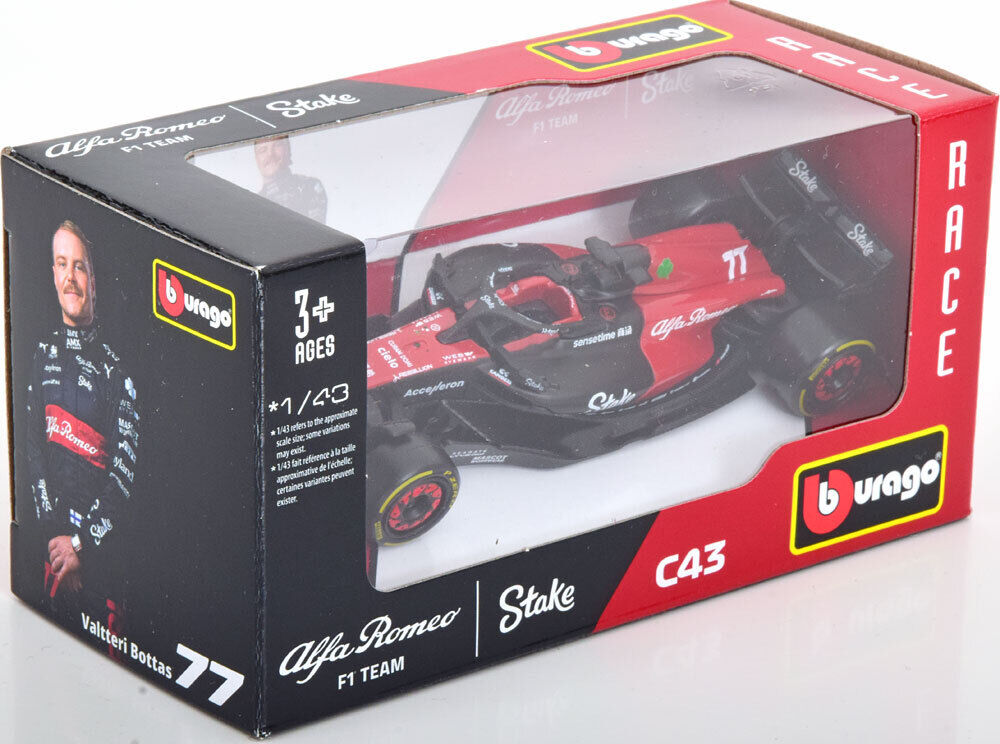 Macheta auto Alfa Romeo F1 C43 V. Bottas (2023) 1:43 Bburago