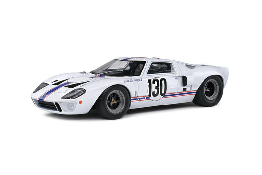 Macheta auto Ford GT40 MK1 WHITE #130 H.GREDER / J.M.GIORGI TARGA FLORIO (1967) 1:18 Solido