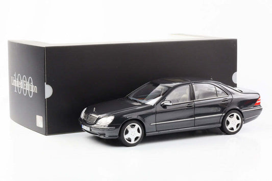 Macheta auto Mercedes Benz S55 AMG (V220) (1999) 1:18 Norev Dealer Edition