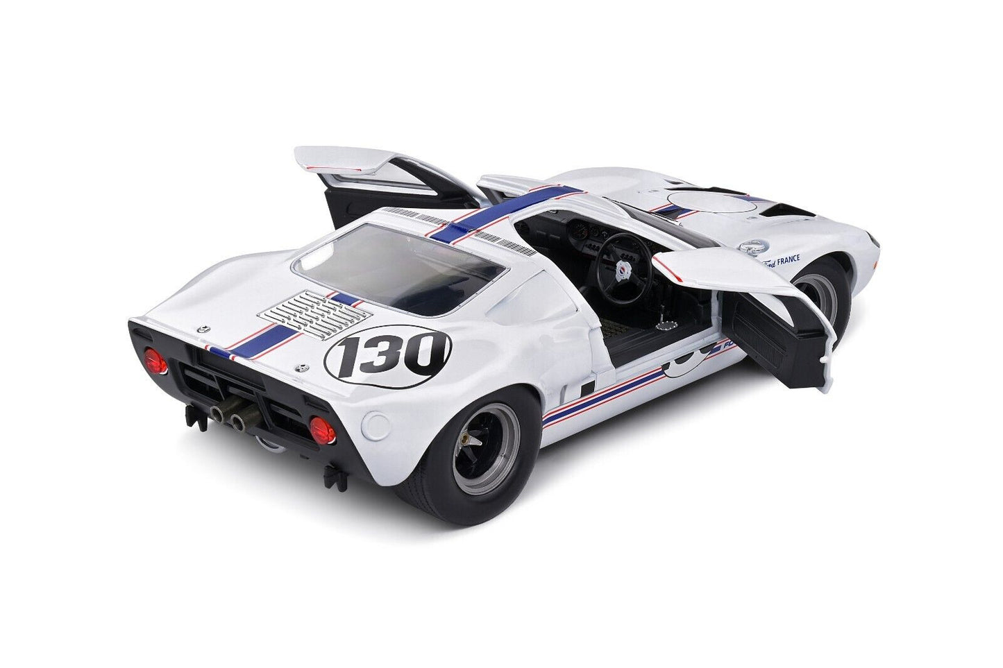 Macheta auto Ford GT40 MK1 WHITE #130 H.GREDER / J.M.GIORGI TARGA FLORIO (1967) 1:18 Solido