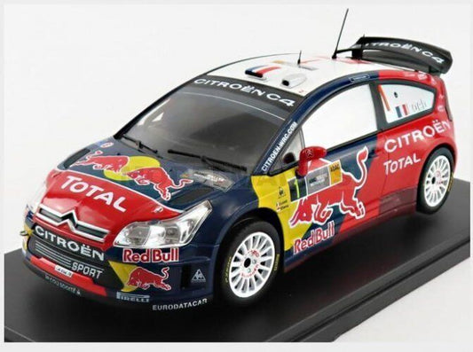 Macheta auto Citroen  C4 WRC Redbull Total N 1 Rally Allemagne 2008  S. Loeb   1:24 Hachette