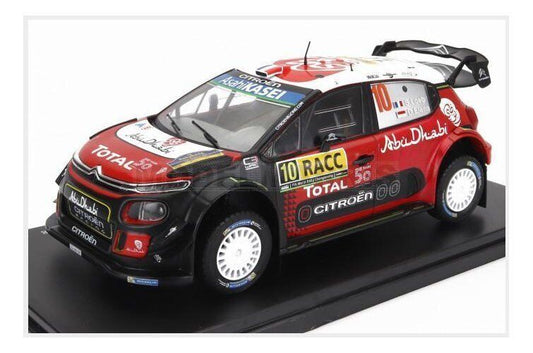 Macheta auto CITROEN - C3 WRC ABU DHABI N 10 WINNER RALLY CATALUNYA S. Loeb  1:24 Hachette