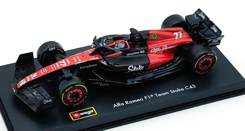 Macheta auto Alfa Romeo F1 C43 V. Bottas (2023) 1:43 Bburago Signature