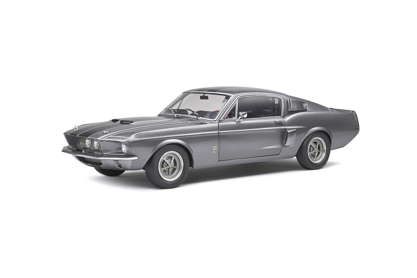 Macheta auto Ford Shelby GT500  Gray & Black Stripes  1967 1:18 Solido