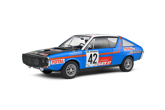 Macheta auto Renault 17 Abidjan Nice Rally 1976 #42 Pouchelon  Dorangeon 1:18 Solido