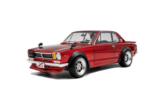 Macheta auto Nissan Skyline (C10) Hakosuka SOLIDO WORKS – Red Metallic – 1970 1:18 Solido