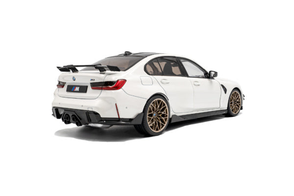 Macheta auto BMW M3 PERFORMANCE PARTS – Alpineweiss uni – 2024 1:18 Solido