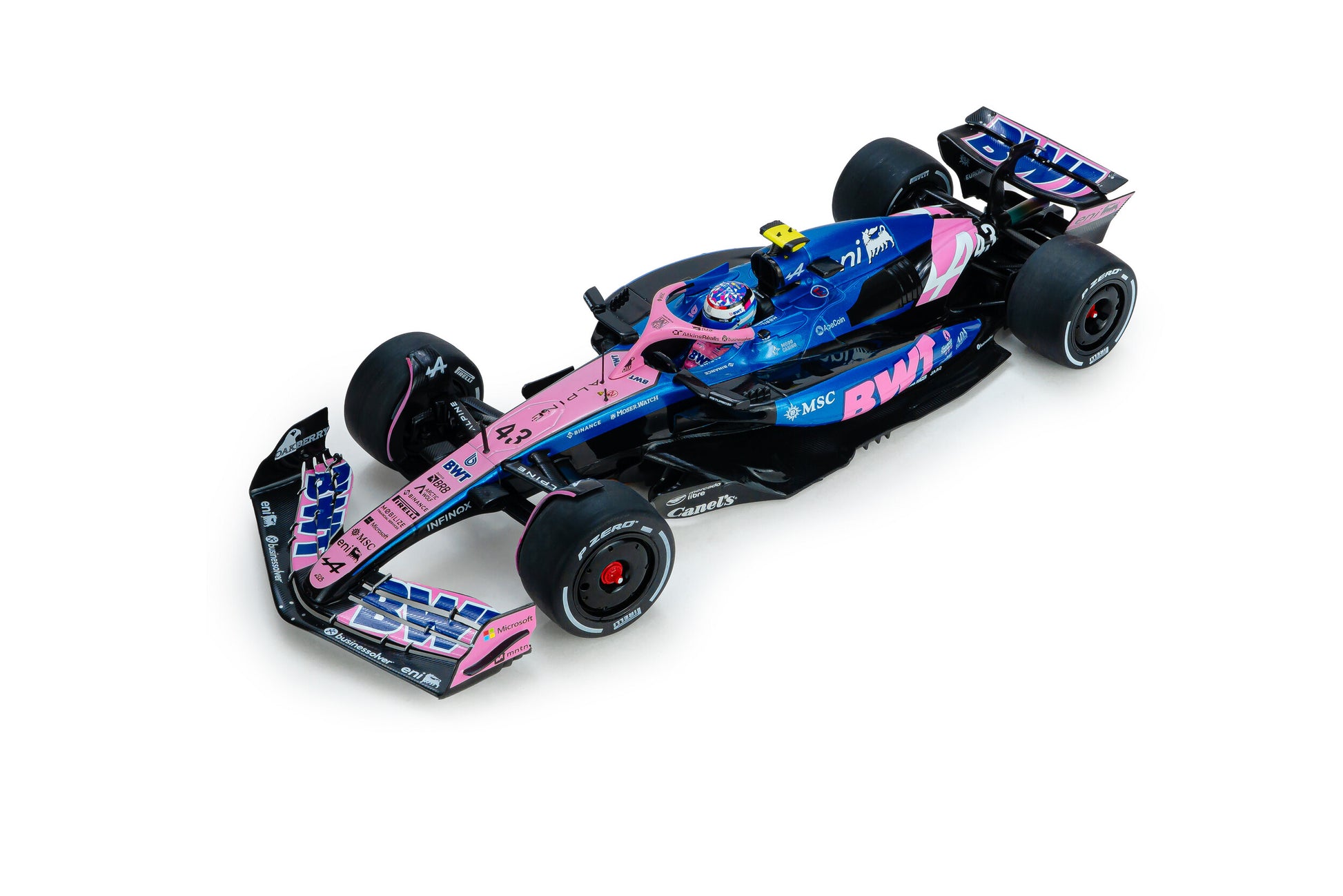 Macheta Alpine A525 GP Canada 2025 F.Colapinto scara 1:18 Solido metal multicolor