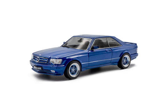 *Precomanda Macheta auto Mercedes-Benz 560 SEC AMG Widebody – Linarite Blue Pearl – 1990 1:43 Solido