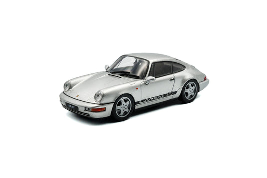 Macheta auto Porsche 911 (964) RS – Silver w/Black Stripe – 1994  1:43 Solido