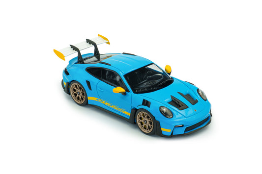 *Precomanda Macheta auto Porsche 911 (992) GT3 RS Tribute 24h Daytona 2003 – Riviera Blue – 2023 1:43 Solido