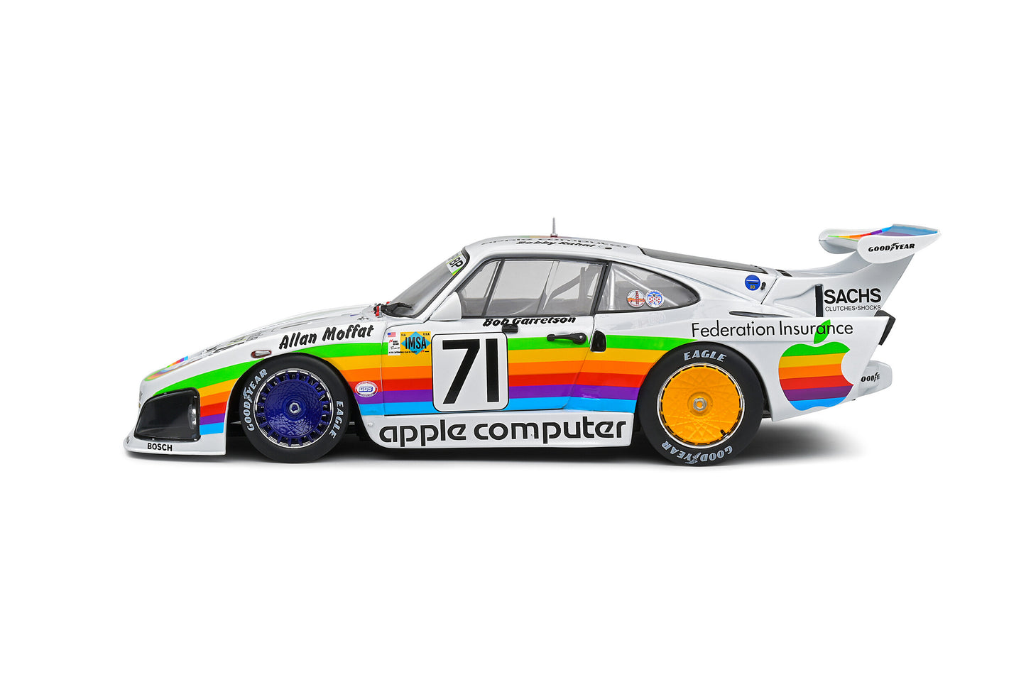 Macheta auto Porsche 935 K3 24H LeMans #71 Rahal/Garretson/Moffat (1980) 1:18 Solido