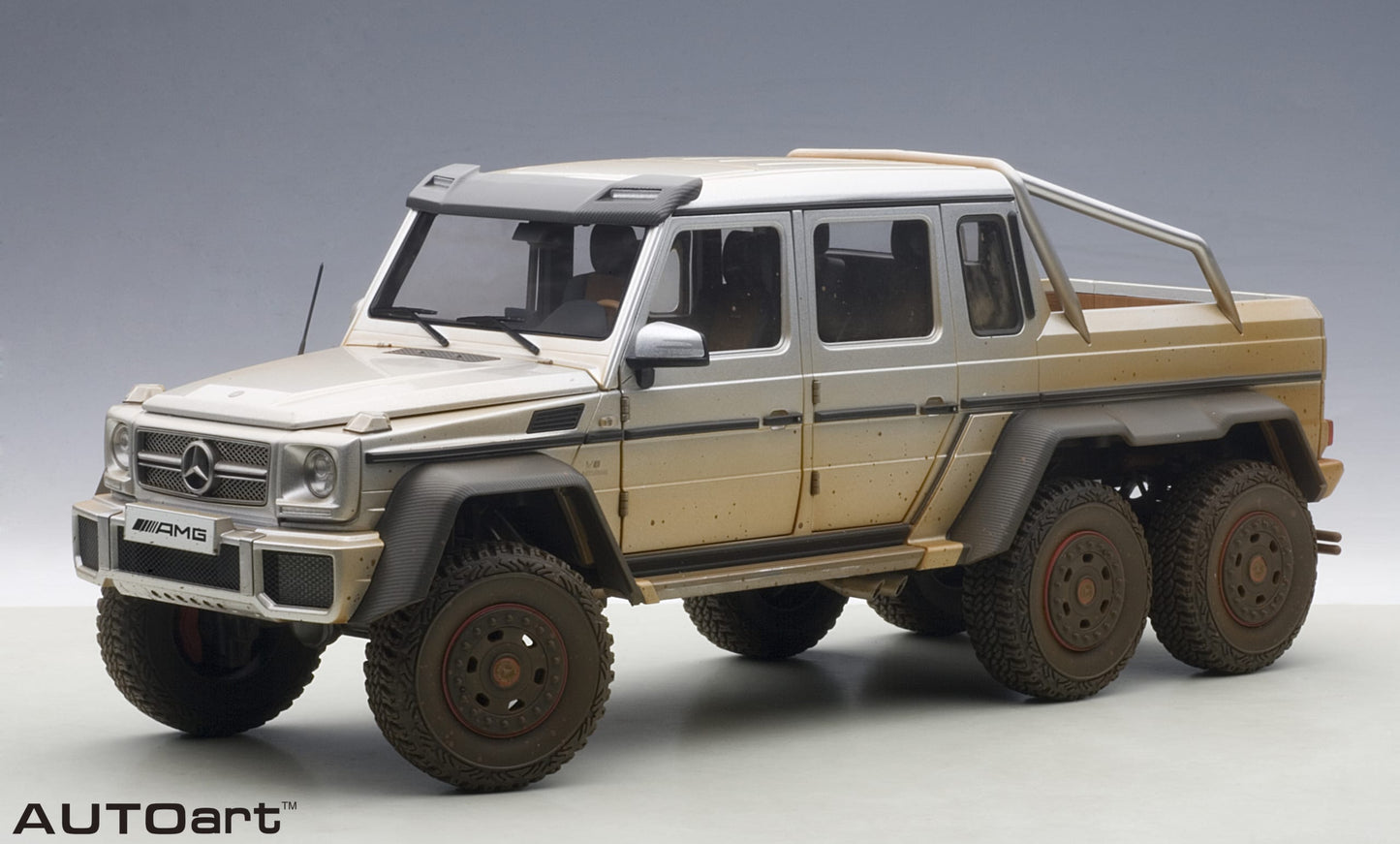 Macheta auto Mercedes-Benz G63 AMG 6×6 "muddy version" (2013) 1:18 AutoArt