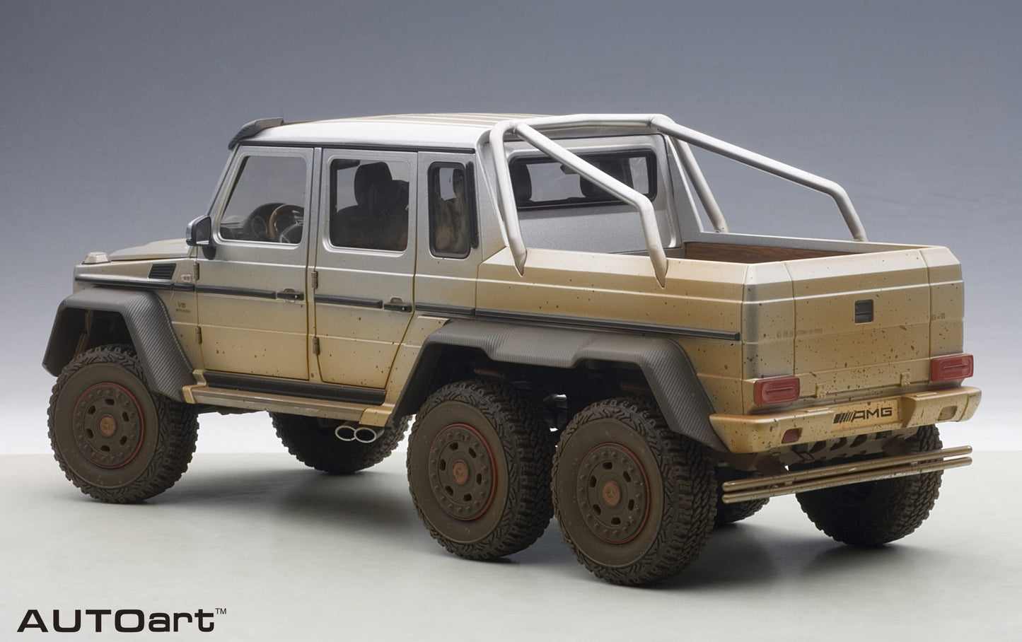 Macheta auto Mercedes-Benz G63 AMG 6×6 "muddy version" (2013) 1:18 AutoArt