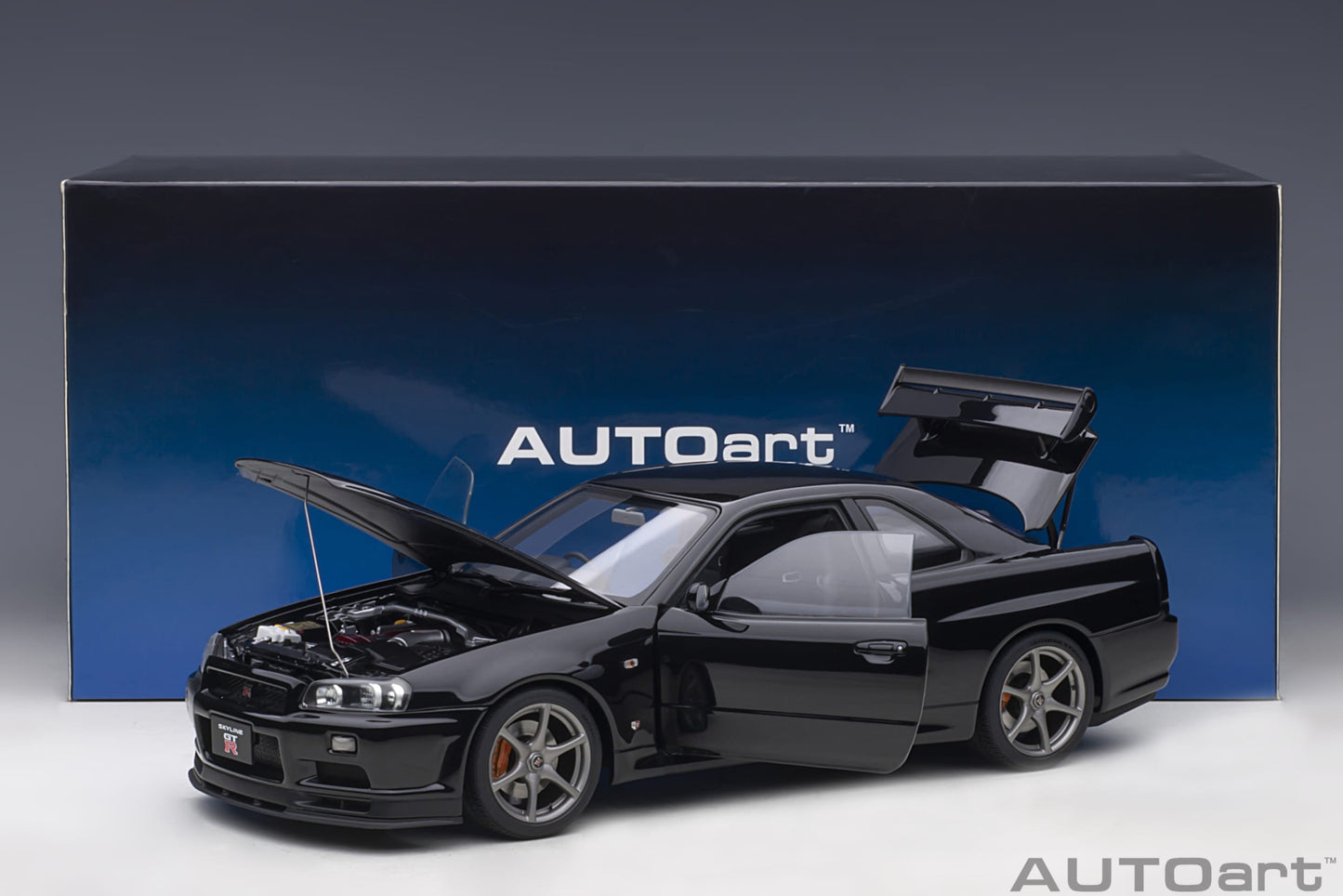 Macheta auto Nissan Skyline GT-R (R34) V-Spec II (2001) 1:18 AutoArt