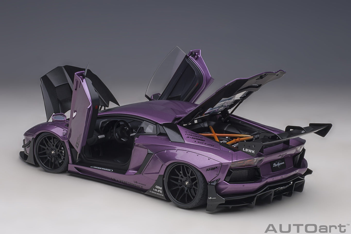 Macheta auto Liberty Walk LB-Works Lamborghini Aventador Limited Edition 1:18 AutoArt