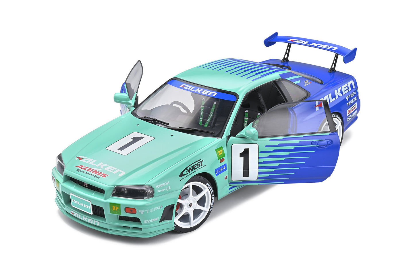 Macheta auto Nissan Skyline (R34) GT-R JGTC 2001 (1999) 1:18 Solido