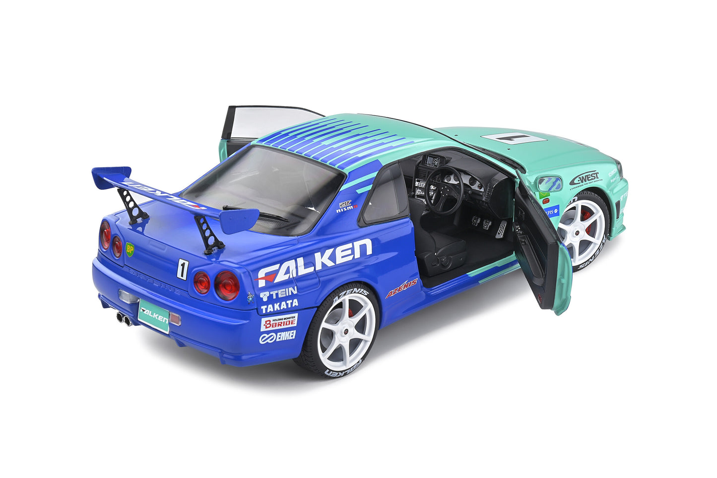 Macheta auto Nissan Skyline (R34) GT-R JGTC 2001 (1999) 1:18 Solido