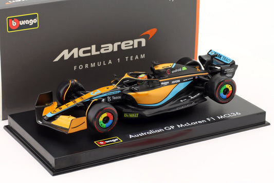 Macheta auto Mclaren F1 Mcl36 #3 Australian Gp 2022 Daniel Ricciardo 1:43 Bburago Signature