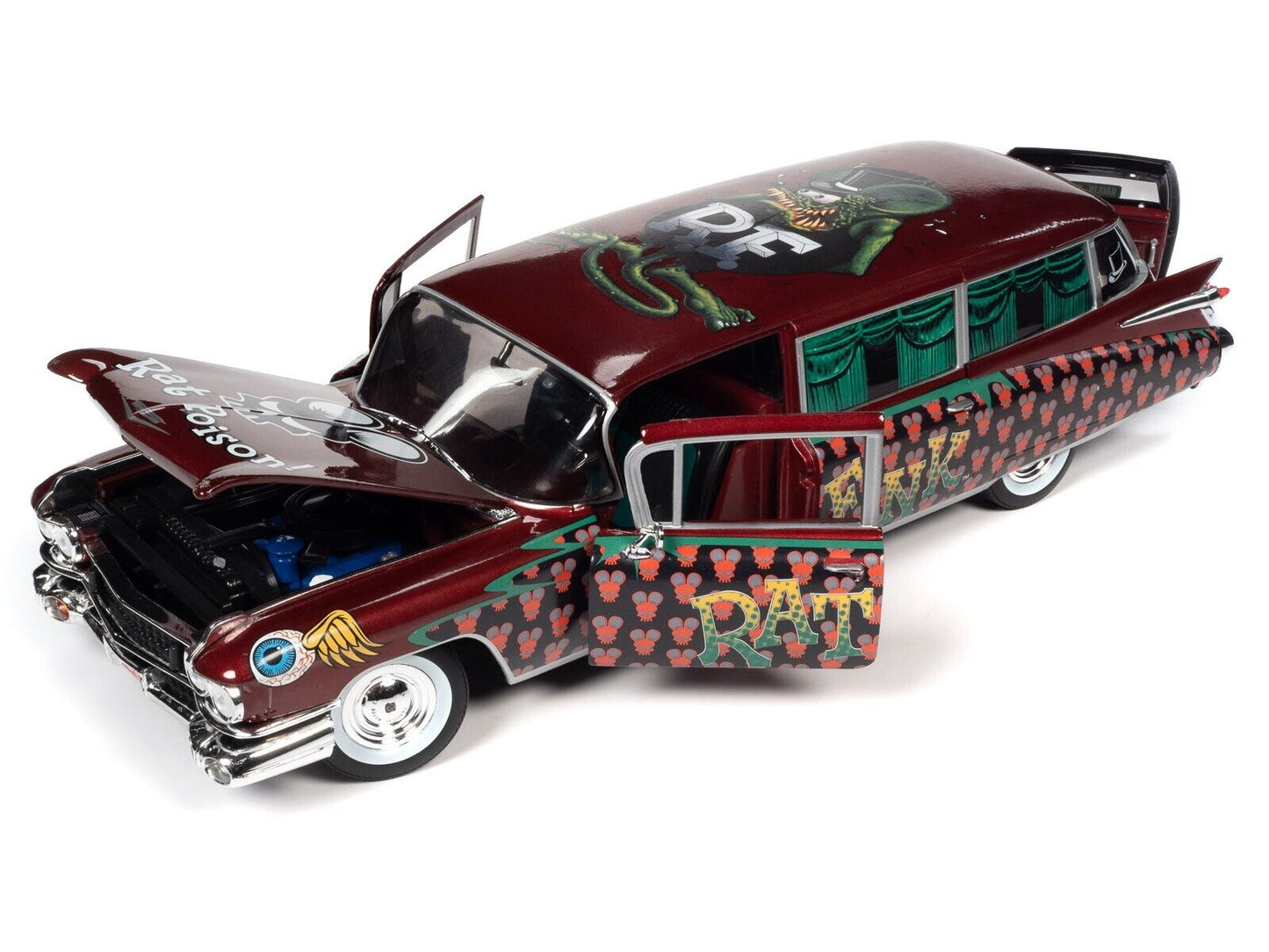 Macheta auto Cadillac Eldorado Hearse Rat Finke (1959) 1:18 AutoWorld