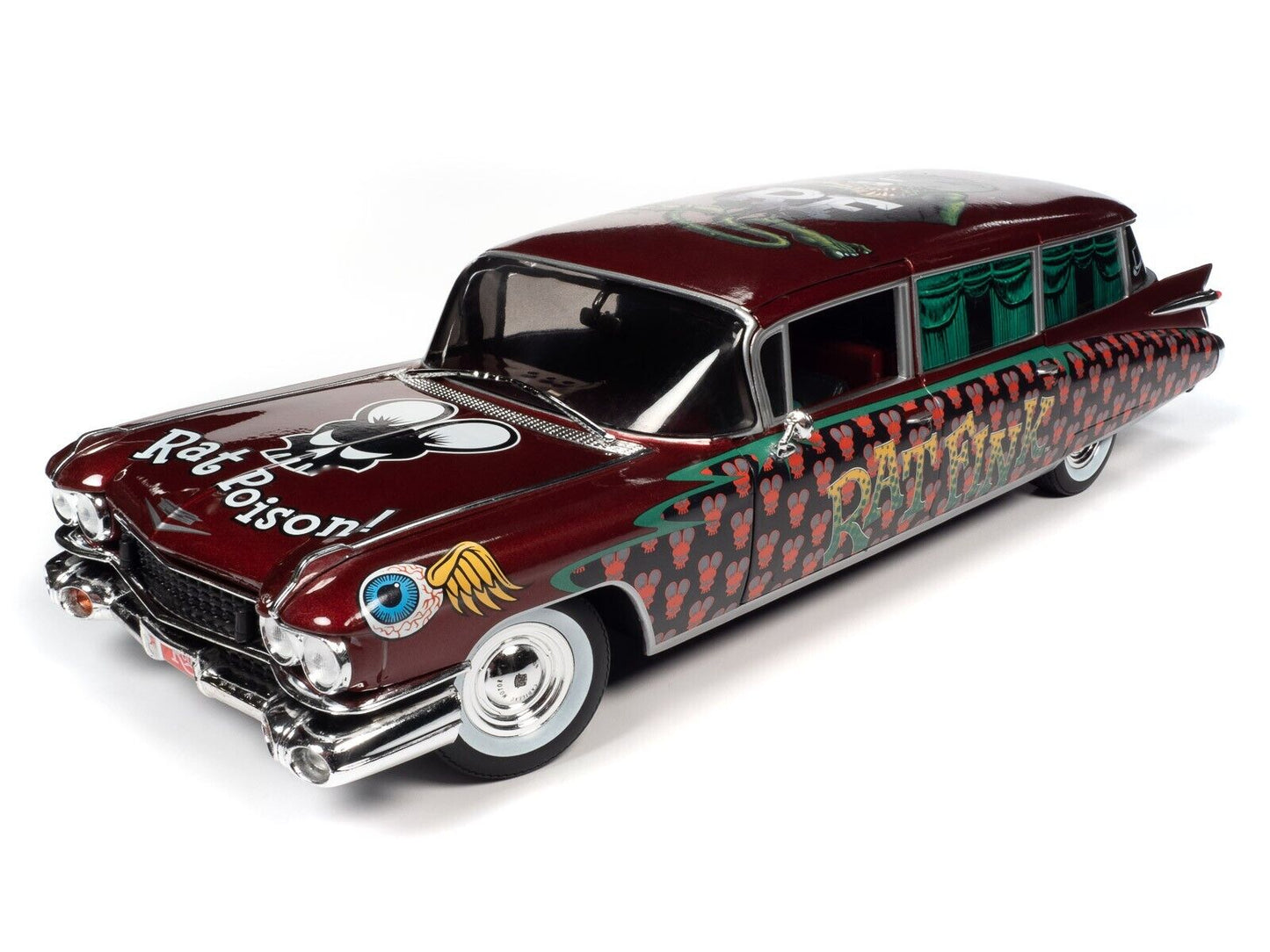 Macheta auto Cadillac Eldorado Hearse Rat Finke (1959) 1:18 AutoWorld