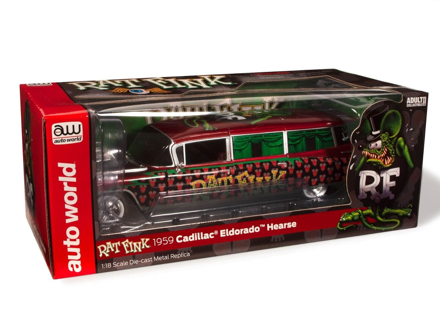 Macheta auto Cadillac Eldorado Hearse Rat Finke (1959) 1:18 AutoWorld