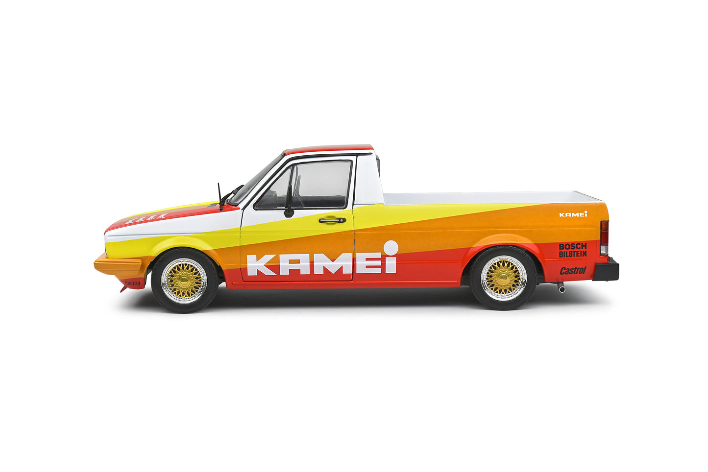 Macheta auto Volkswagen Caddy Mk.1 Kamei tribute "Street Fighter" Red (1982) 1:18 Solido