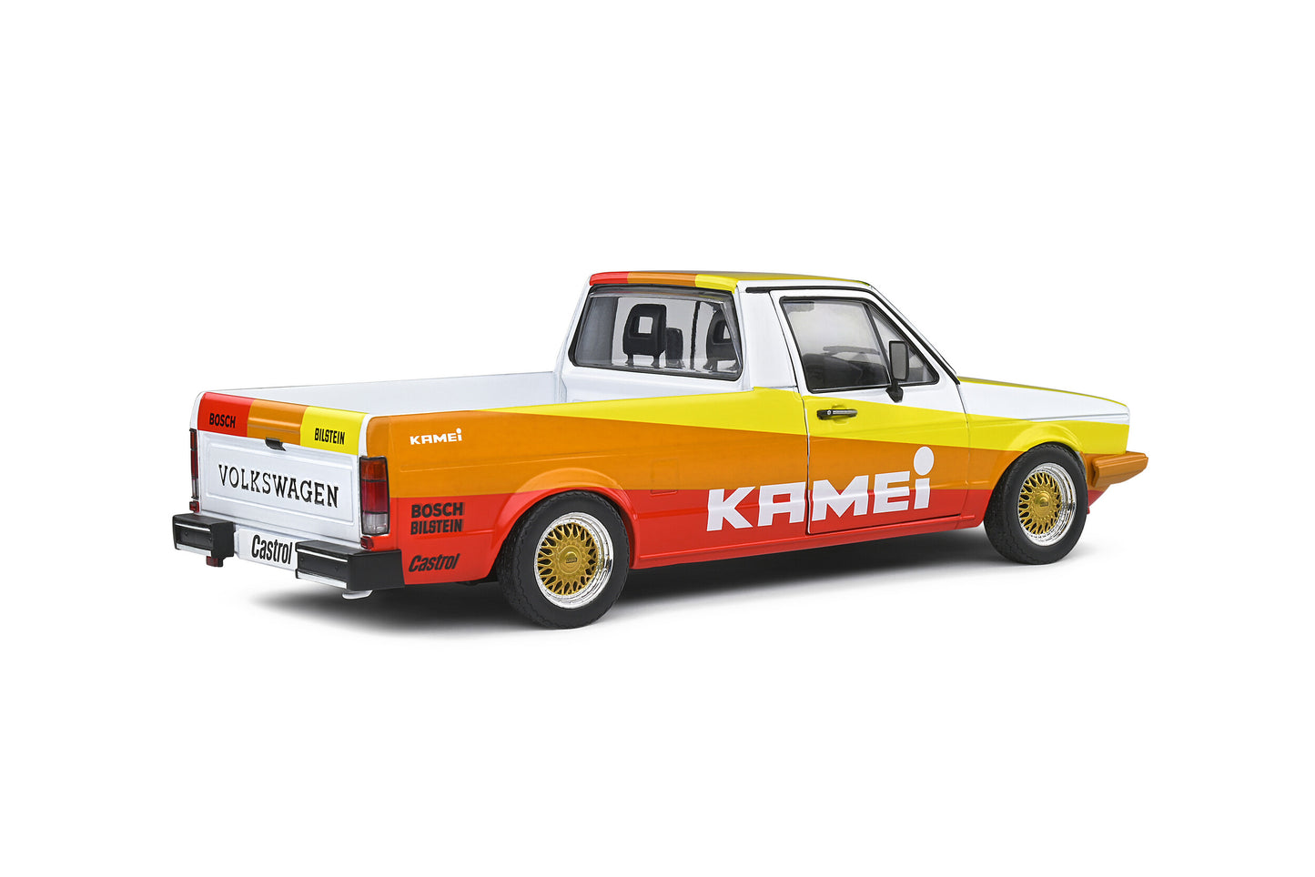 Macheta auto Volkswagen Caddy Mk.1 Kamei tribute "Street Fighter" Red (1982) 1:18 Solido